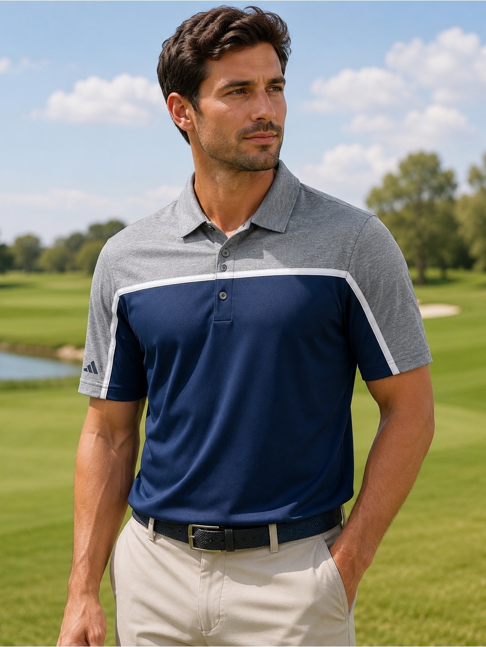 Adidas Ultimate Colorblock Golf Polo Men’s M NWT